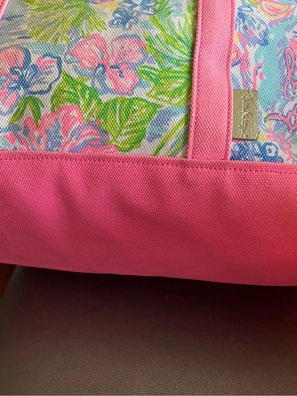 Lilly Pulitzer beach tote bag